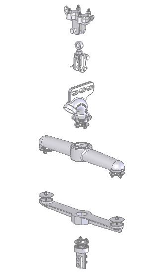 Span Wire Doulbe Signal Assembly